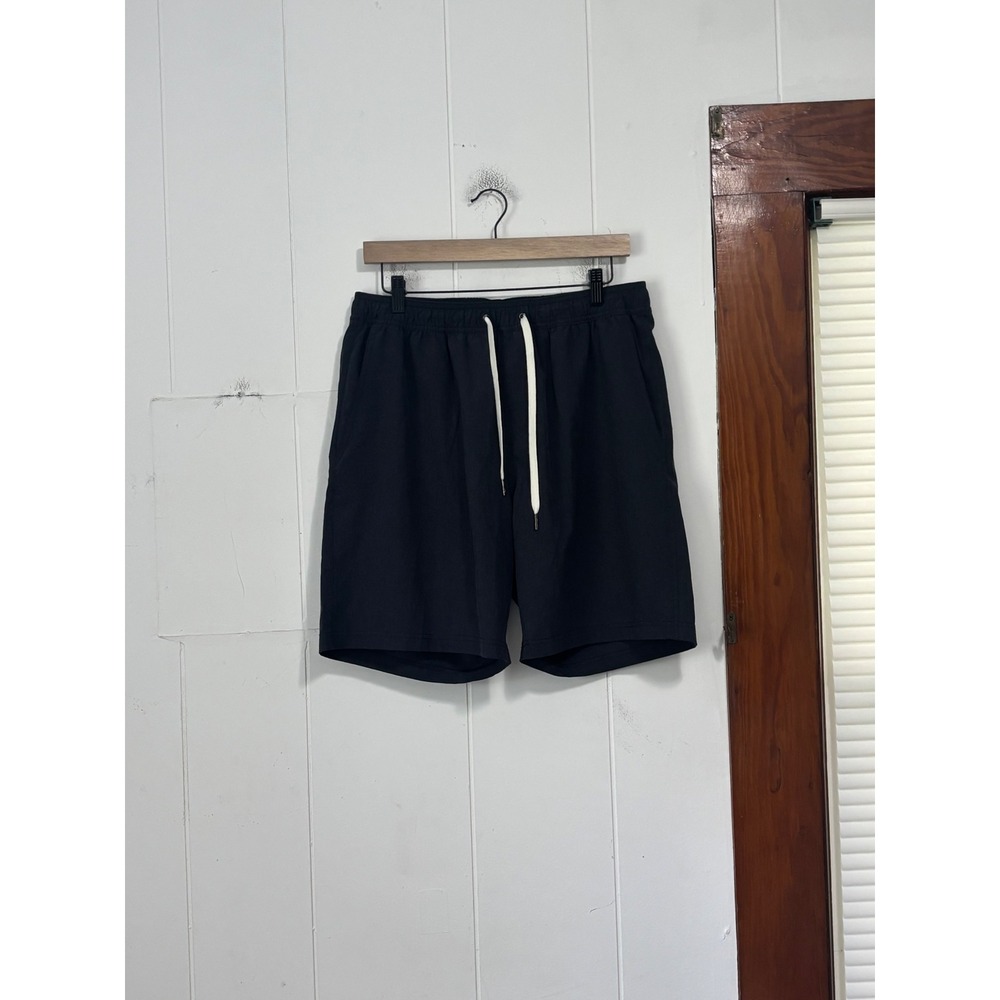 Fair Harbor Mens The One Short Charcoal Gray Lined Athletic Swim Shorts Large